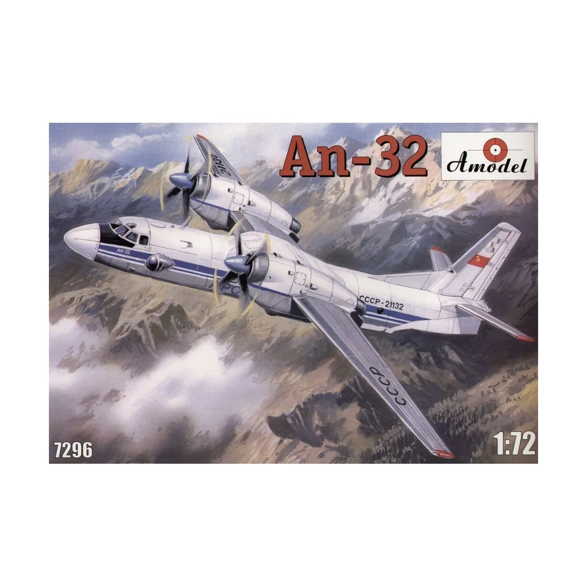 Antonov An-32 Soviet transport aircraft, 1/72 - Amodel AMO7296