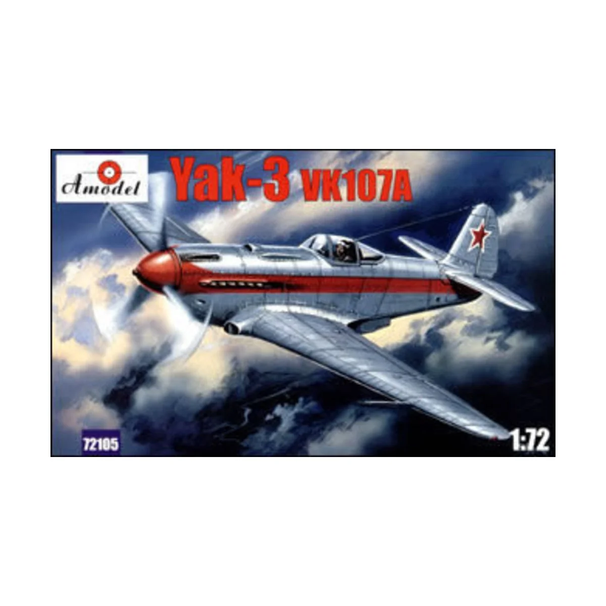Yakovlev Yak-3 VK107A Soviet fighter, 1/72 - Amodel AMO72105 Yakovlev Yak-3 VK107A Soviet fighter, 1/72 - Amodel AMO72105