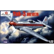 Yakovlev Yak-3 VK107A Soviet fighter, 1/72 - Amodel AMO72105 Yakovlev Yak-3 VK107A Soviet fighter, 1/72 - Amodel AMO72105