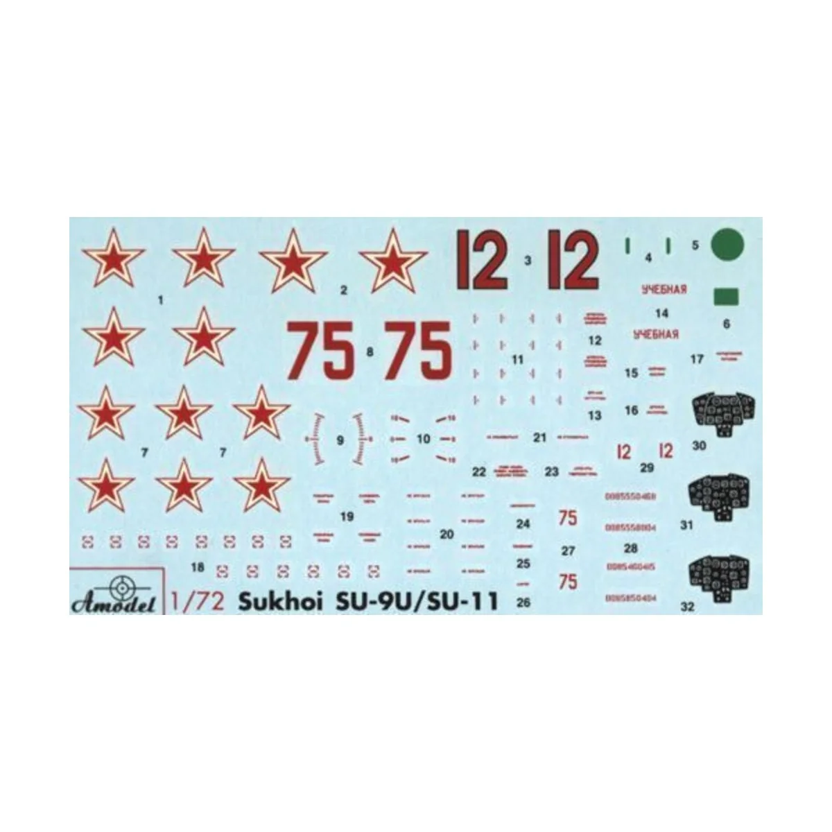 Su-9U Soviet training aircraft - Amodel AMO72122