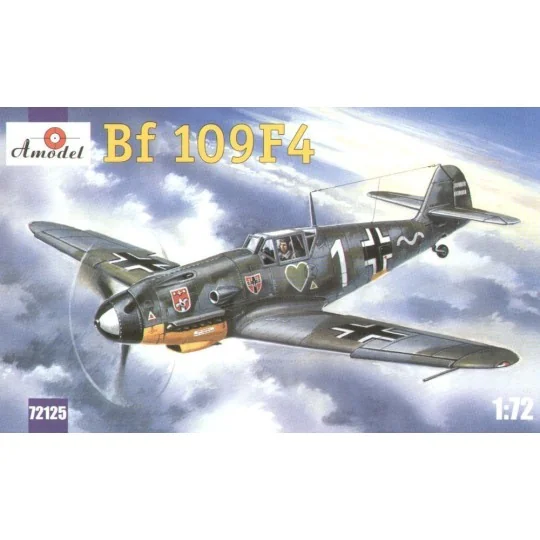 Messerschmitt Bf-109F4 WWII Ger. fighter, 1/72 - Amodel AMO72125
