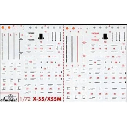 KH-55 & KH-55M 'AS-15 Kent' strategic mi, 1/72 - Amodel AMO72127