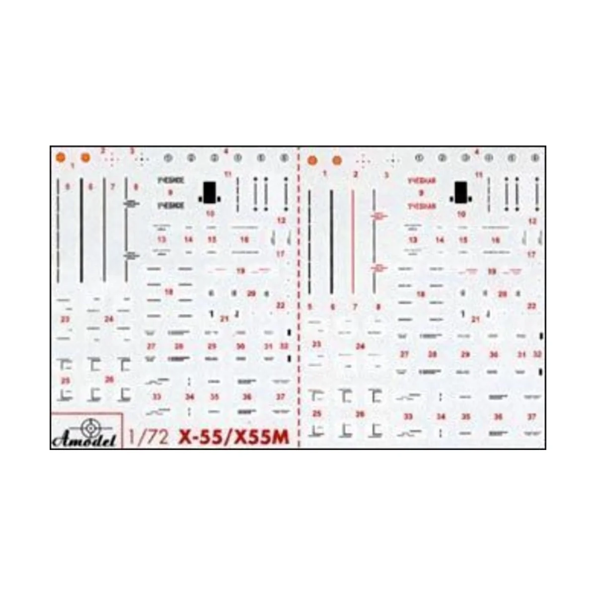 KH-55 & KH-55M 'AS-15 Kent' strategic mi, 1/72 - Amodel AMO72127