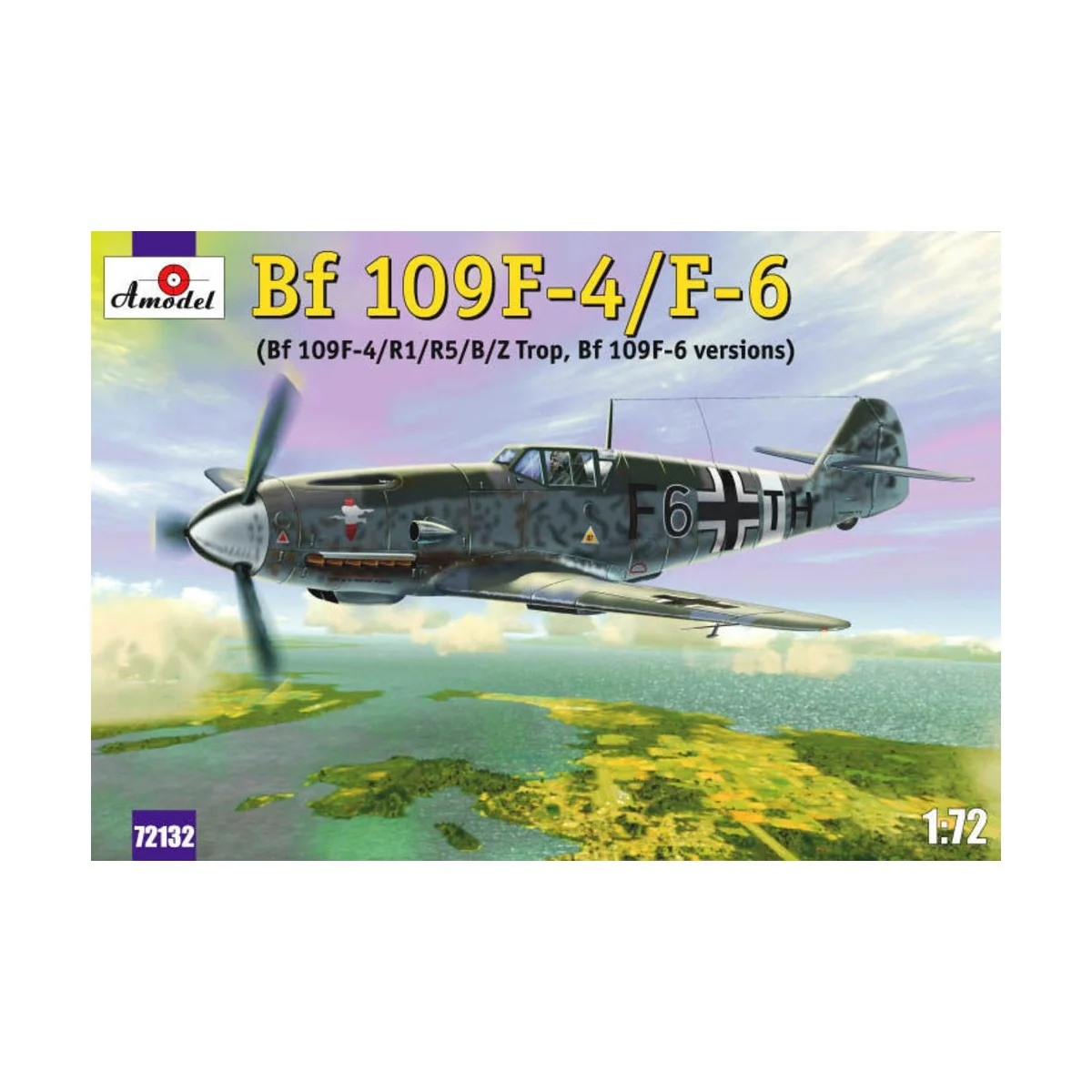 Messerschmitt Bf-109F4/F6, 1/72 - Amodel AMO72132 Messerschmitt Bf-109F4/F6, 1/72 - Amodel AMO72132