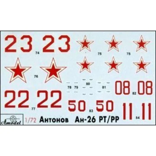Antonov An-26 RR, RT, Z version, military, 1/72 - Amodel AMO72134 Antonov An-26 RR, RT, Z version, military, 1/72 - Amodel AMO72134