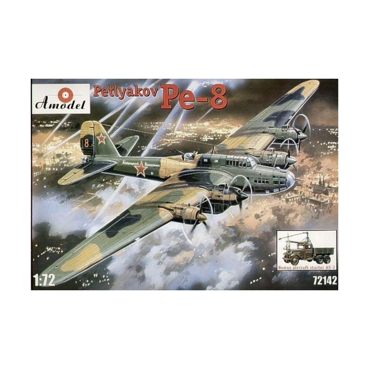 Petlyakov Pe-8 & AS-2, 1/72 - Amodel AMO72142