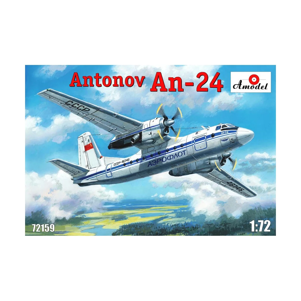 Antonov An-24 civil aircraft - Amodel AMO72159