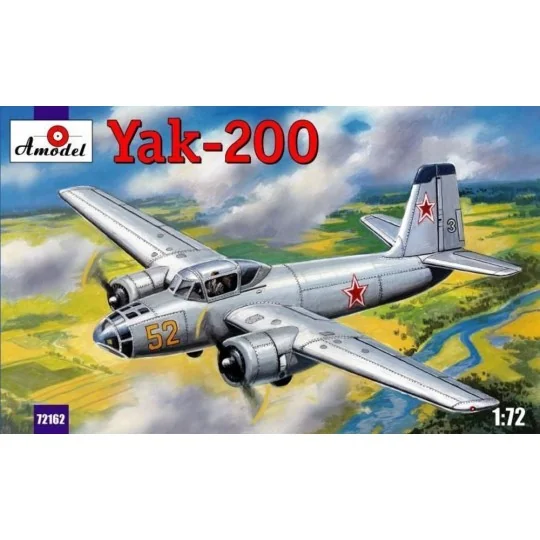 Yak-200 Soviet trainer aircraft, 1/72 - Amodel AMO72162 Yak-200 Soviet trainer aircraft, 1/72 - Amodel AMO72162