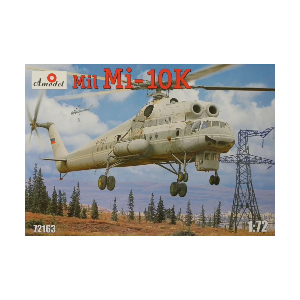 Mil Mi-10K Soviet 'Flying Crane' heli, 1/72 - Amodel AMO72163 Mil Mi-10K Soviet 'Flying Crane' heli, 1/72 - Amodel AMO72163
