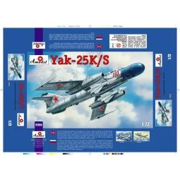 Yakovlev Yak-25K/S Soviet fighter, 1/72 - Amodel AMO72165