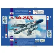 Yakovlev Yak-25K/S Soviet fighter, 1/72 - Amodel AMO72165 Yakovlev Yak-25K/S Soviet fighter, 1/72 - Amodel AMO72165