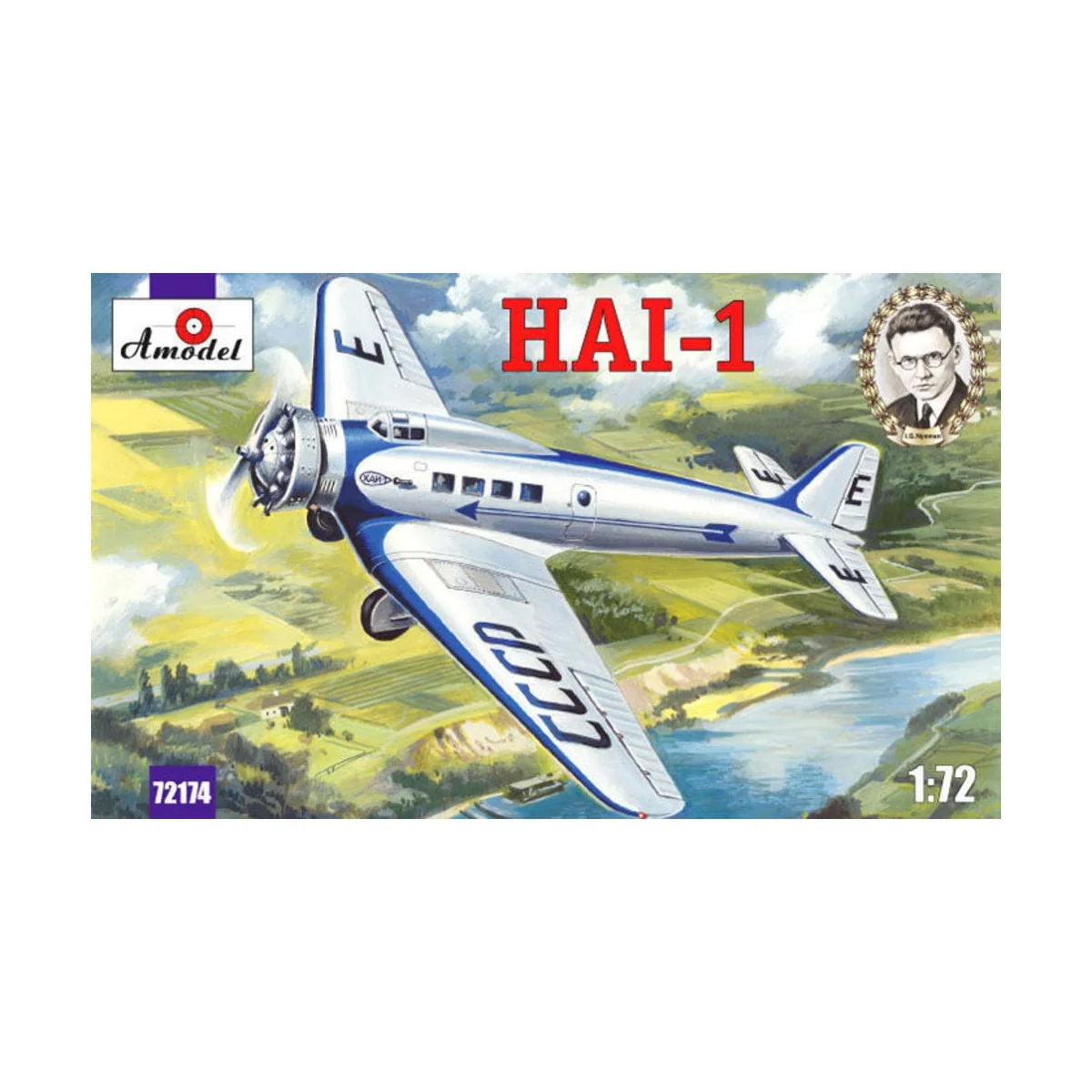 HAI-1 Soviet passenger aircraft, 1/72 - Amodel AMO72174