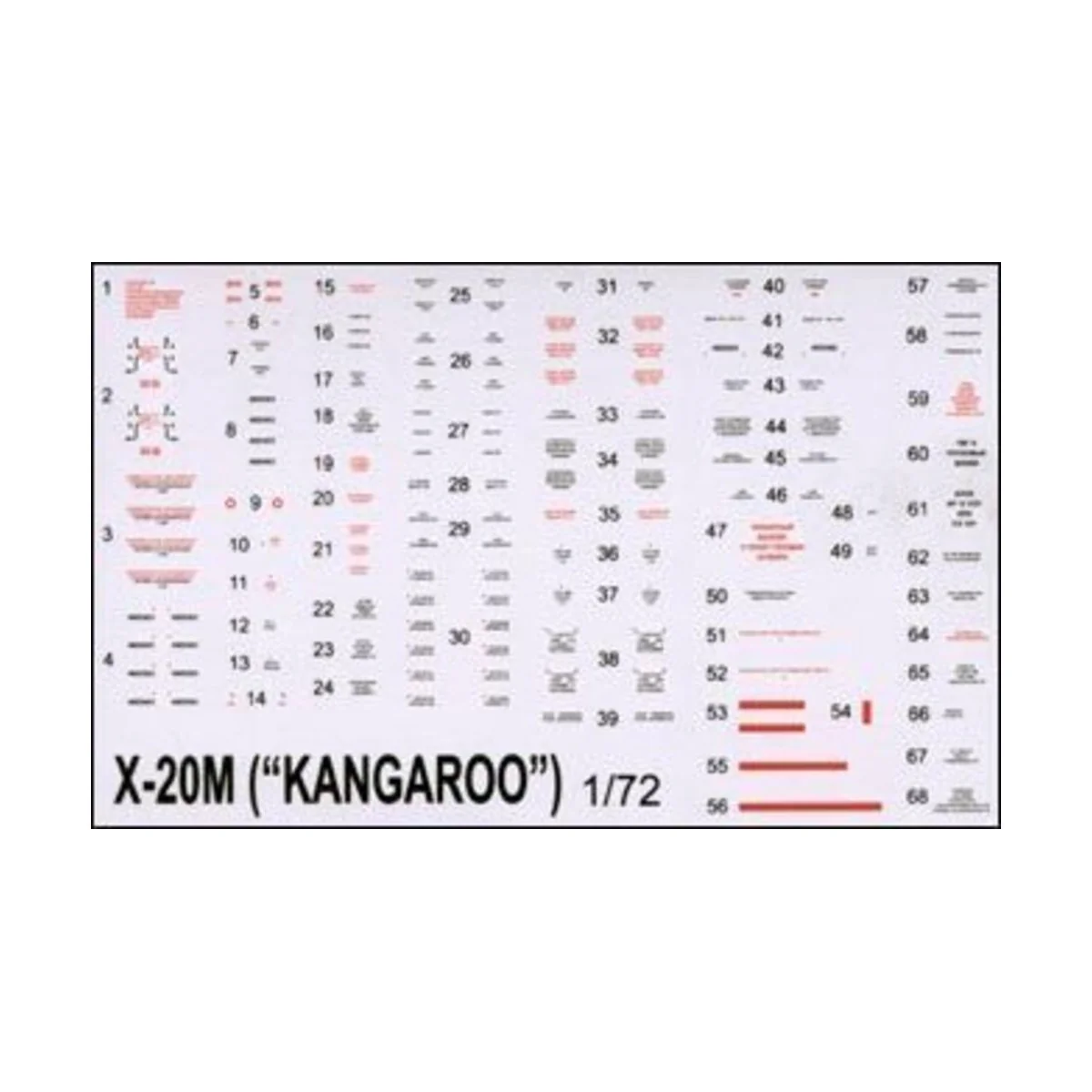X-20M (AS-3 Kangaroo) Soviet guided miss, 1/72 - Amodel AMO72177 X-20M (AS-3 Kangaroo) Soviet guided miss, 1/72 - Amodel AMO72177