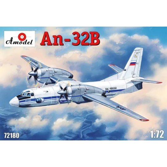 Antonov An-32B civil aircraft, 1/72 - Amodel AMO72180 Antonov An-32B civil aircraft, 1/72 - Amodel AMO72180