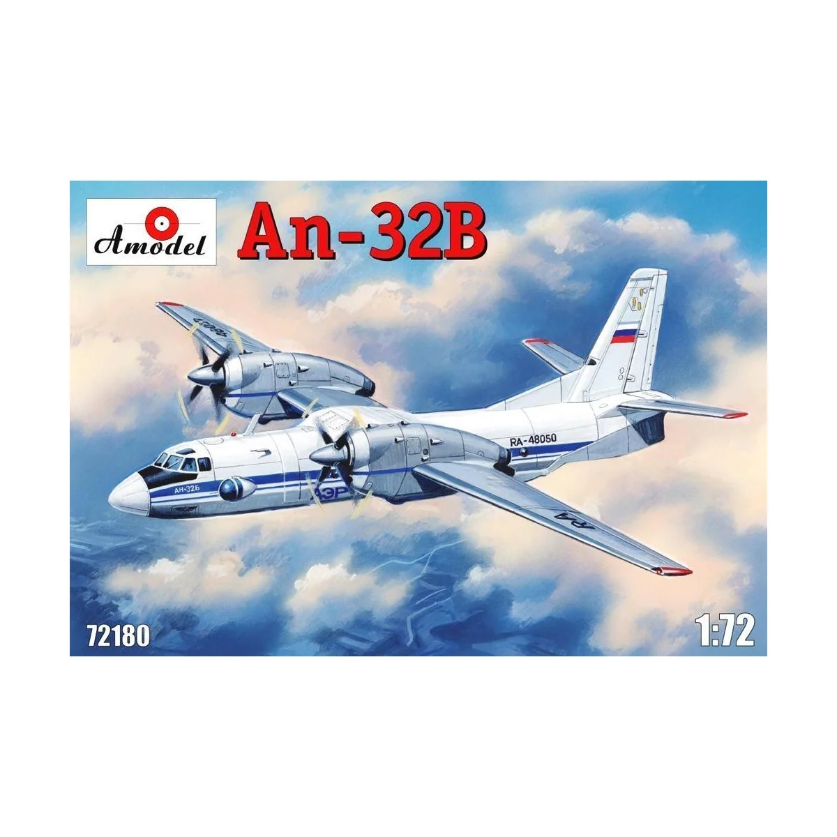 Antonov An-32B civil aircraft, 1/72 - Amodel AMO72180 Antonov An-32B civil aircraft, 1/72 - Amodel AMO72180