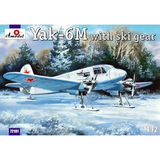 Yakovlev Yak-6M with ski gear, 1/72 - Amodel AMO72181