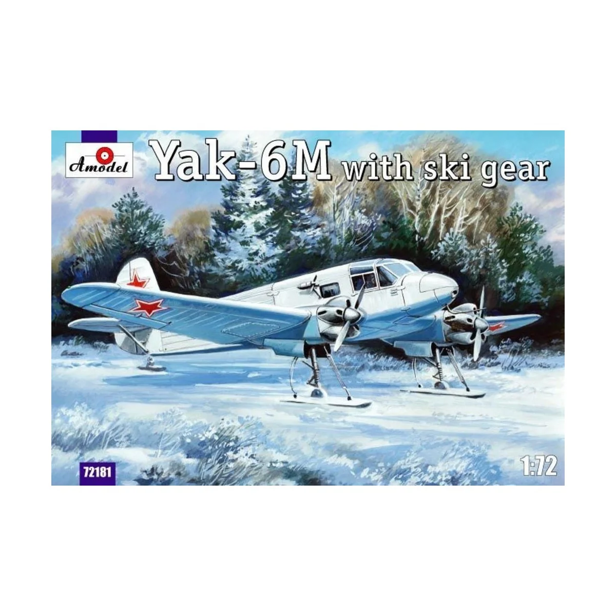 Yakovlev Yak-6M with ski gear, 1/72 - Amodel AMO72181