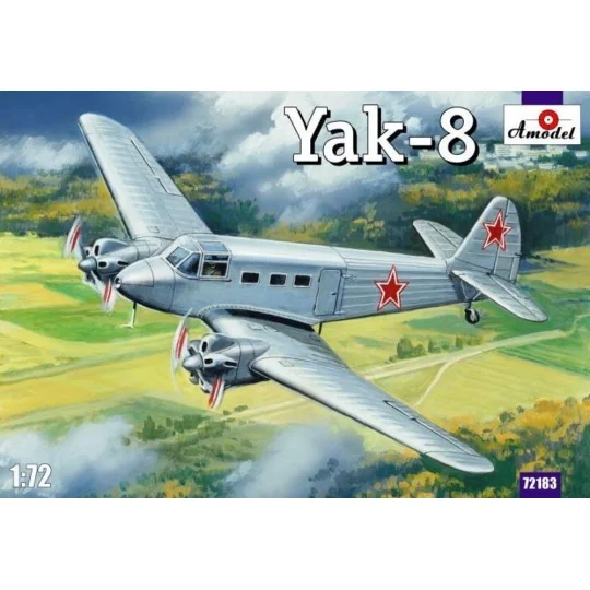 Yakovlev Yak-8 Soviet passenger aircraft, 1/72 - Amodel AMO72183