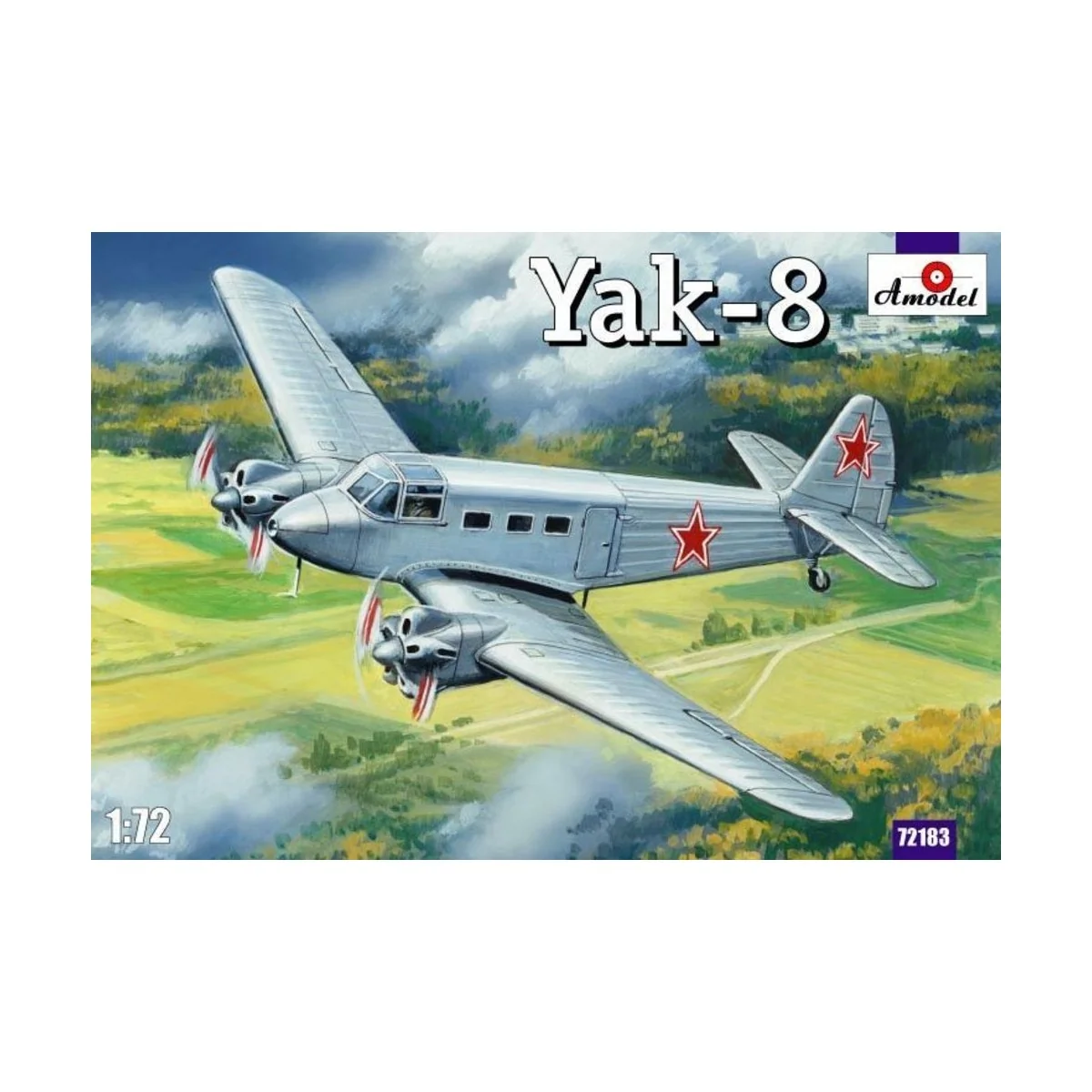 Yakovlev Yak-8 Soviet passenger aircraft, 1/72 - Amodel AMO72183