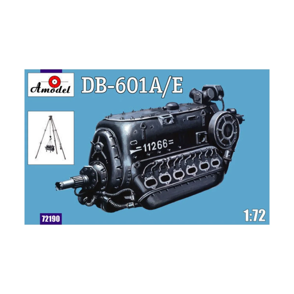 DB-601A/E engine, 1/72 - Amodel AMO72190