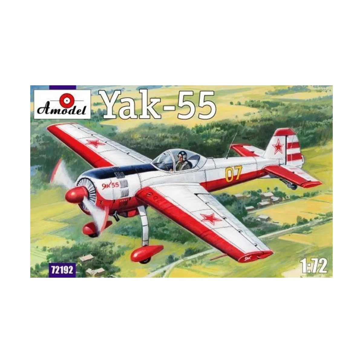 Yak-55 Soviet aerobatic aircraft, 1/72 - Amodel AMO72192 Yak-55 Soviet aerobatic aircraft, 1/72 - Amodel AMO72192