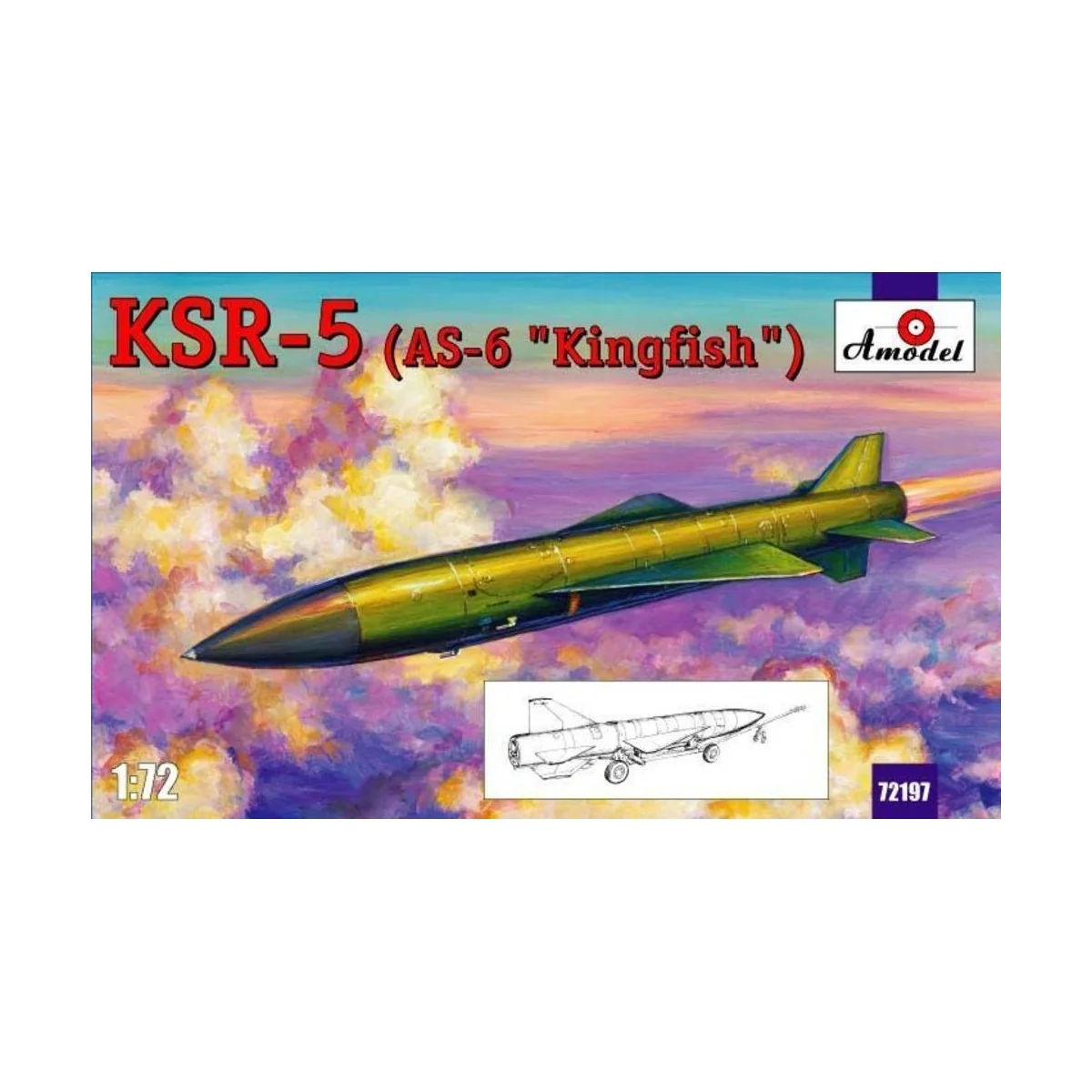 KSR-5(AS-6 'Kingfish') long-range anti-s, 1/72 - Amodel AMO72197