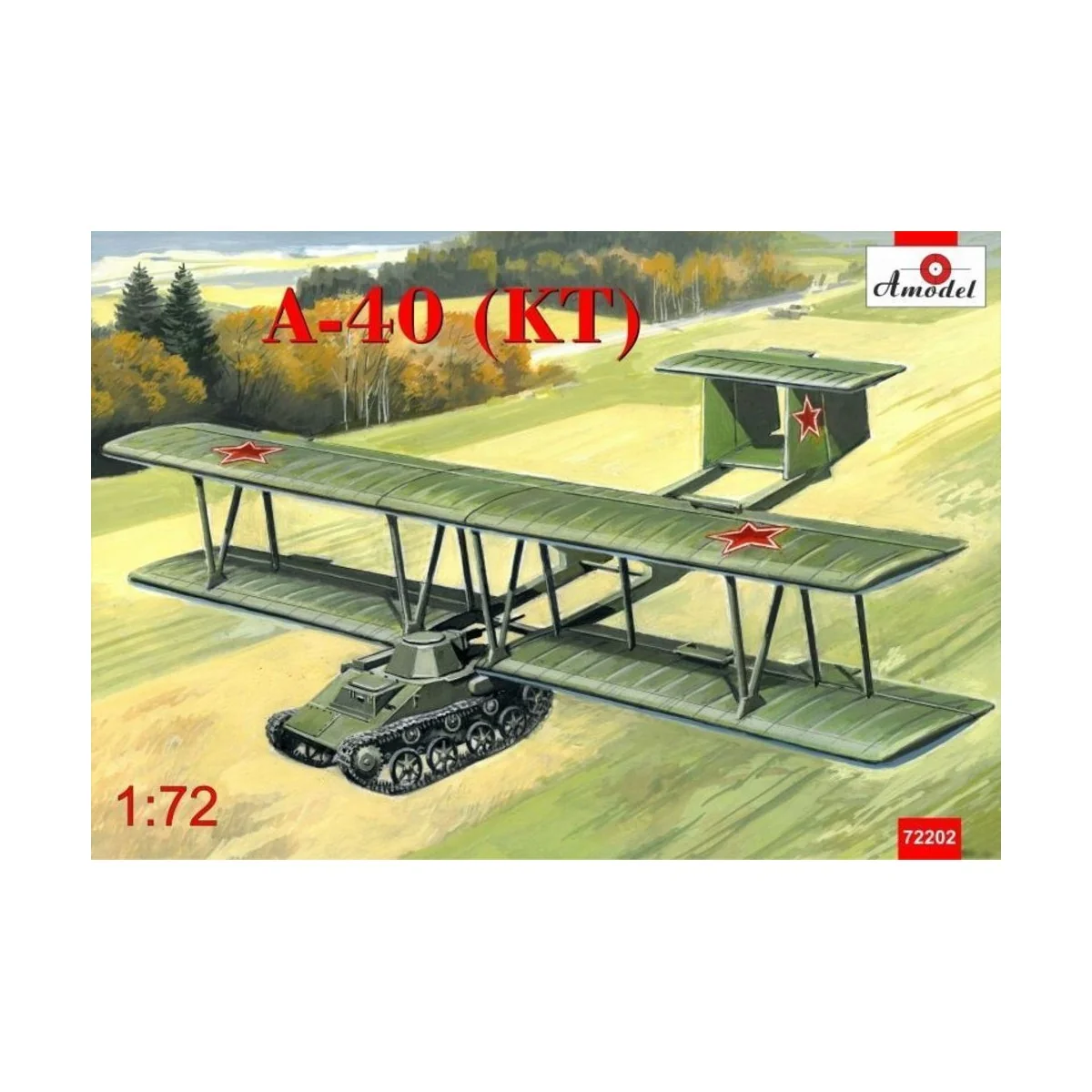 Antonov A-40 (KT)prototype flying tank T, 1/72 - Amodel AMO72202 Antonov A-40 (KT)prototype flying tank T, 1/72 - Amodel AMO72202