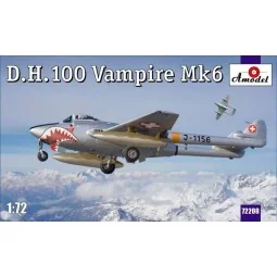 D.H.100 Vampire Mk6 RAF jet fighter - Amodel AMO72208
