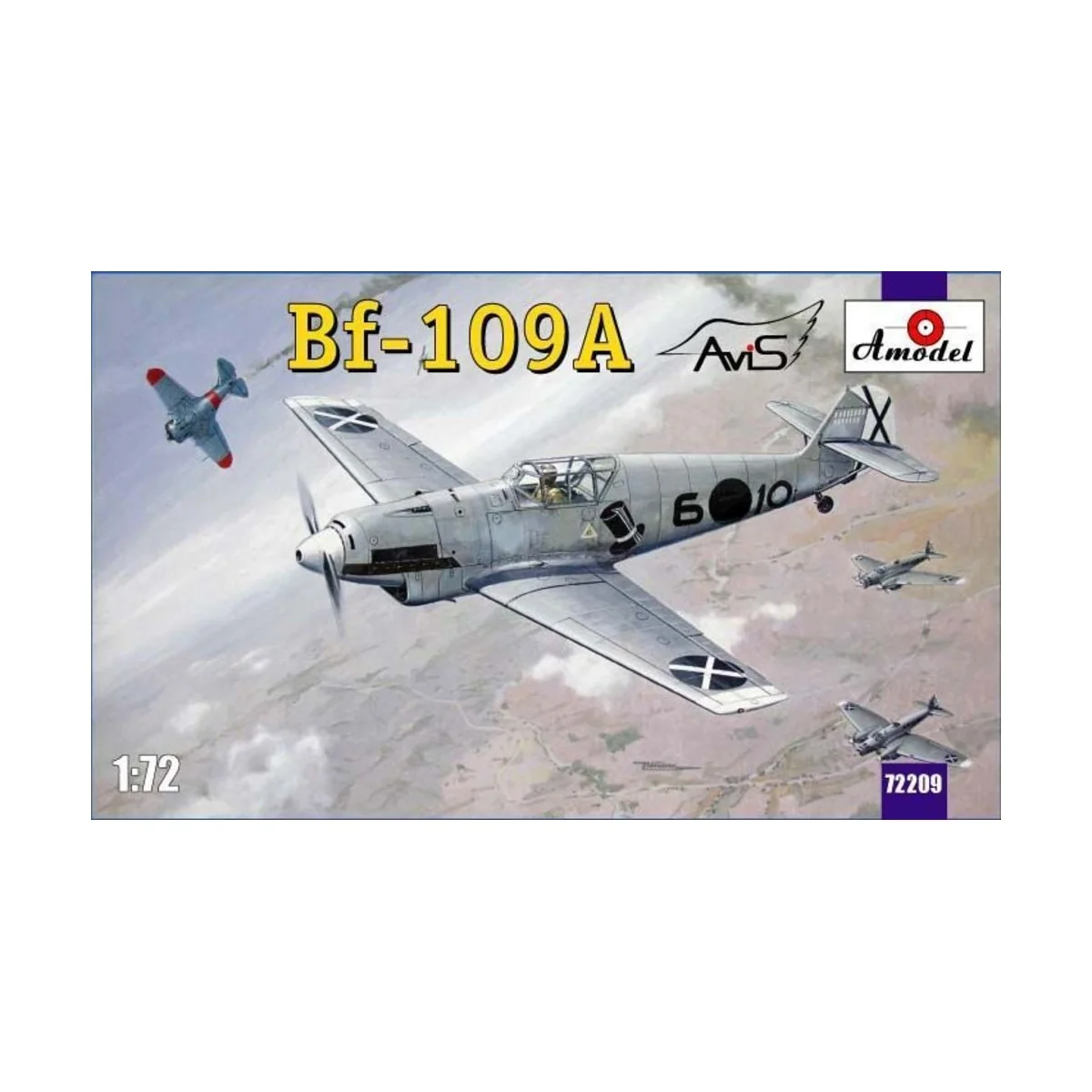 Messerschmitt Bf-109A German fighter, 1/72 - Amodel AMO72209 Messerschmitt Bf-109A German fighter, 1/72 - Amodel AMO72209