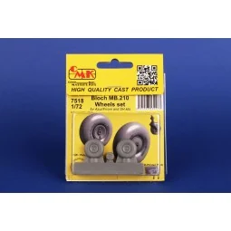 Bloch MB.210 Mainwheels and Tailwheel w/Leg, 1/72 - CMK 129-7518