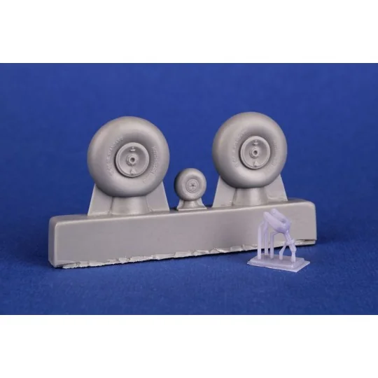 Bloch MB.210 Mainwheels and Tailwheel w/Leg, 1/72 - CMK 129-7518