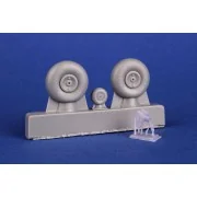 Bloch MB.210 Mainwheels and Tailwheel w/Leg, 1/72 - CMK 129-7518