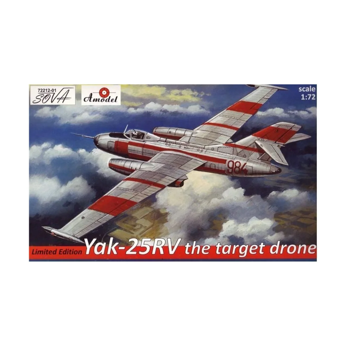 Yakovlev Yak-25RV target dron (lim.ed.), 1/72 - Amodel AMO72212-01
