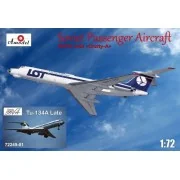 Tupolev Tu-134A, late LOT/Aeroflot, 1/72 - Amodel AMO72249-01 Tupolev Tu-134A, late LOT/Aeroflot, 1/72 - Amodel AMO72249-01