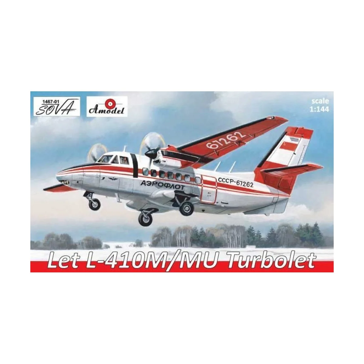 Let L-410M/MU Turbolet, 1/144 - Amodel AMO1467-01