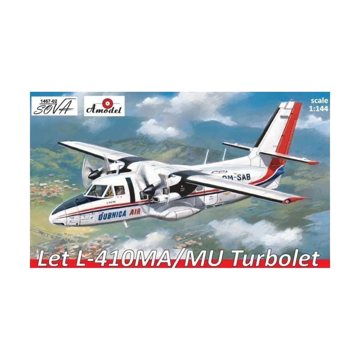 Let L-410MA/MU Turbolet, 1/144 - Amodel AMO1467-02 Let L-410MA/MU Turbolet, 1/144 - Amodel AMO1467-02