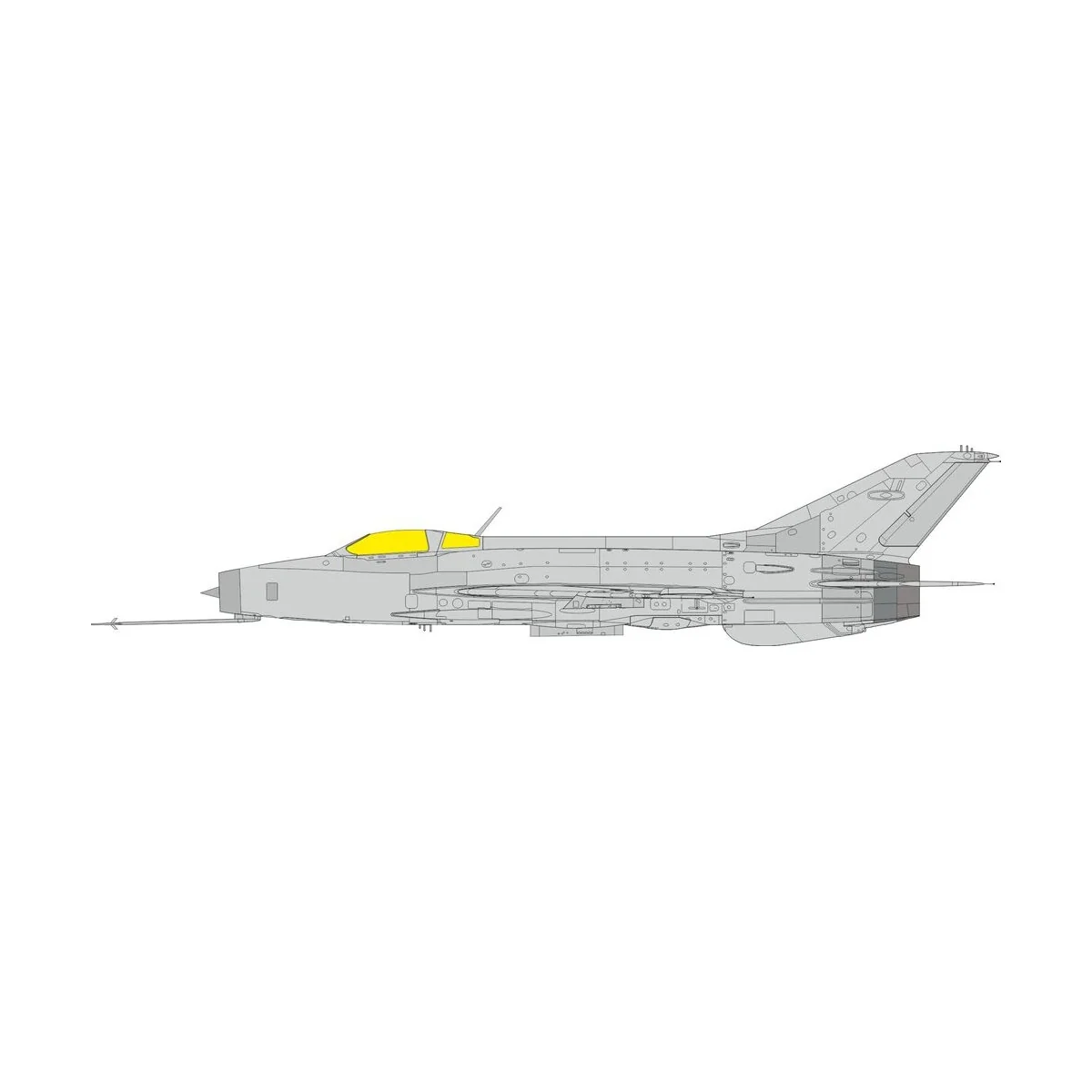MiG-21F-13 TFace 1/48 for Eduard - Eduard Accessories EX1142