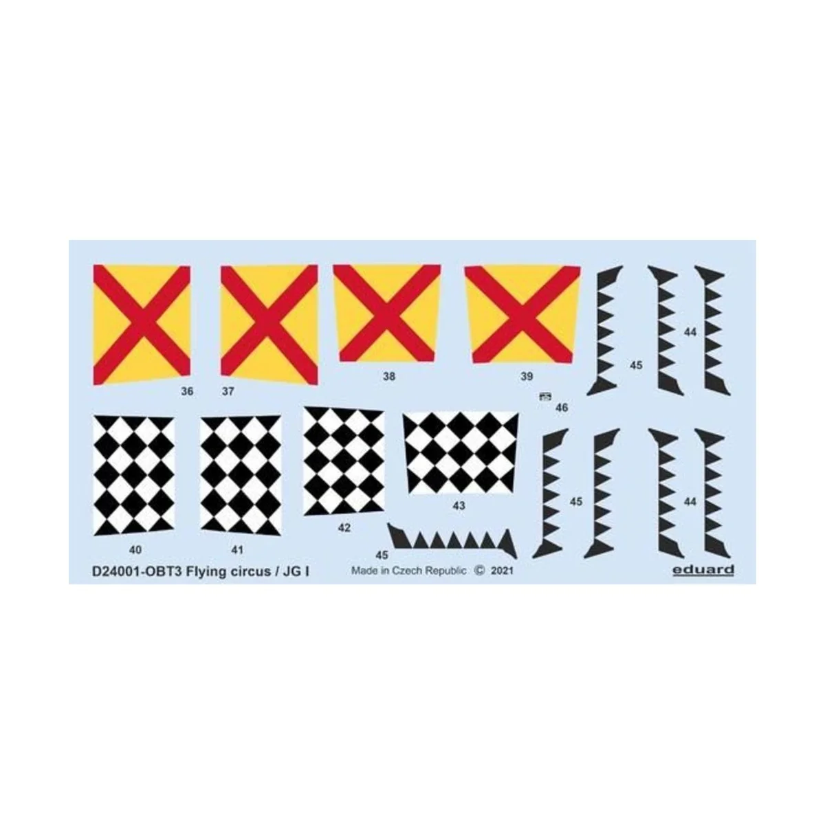 Flying circus / JG I for MENG, 1/24 - Eduard Accessories D24001 Flying circus / JG I for MENG, 1/24 - Eduard Accessories D24001