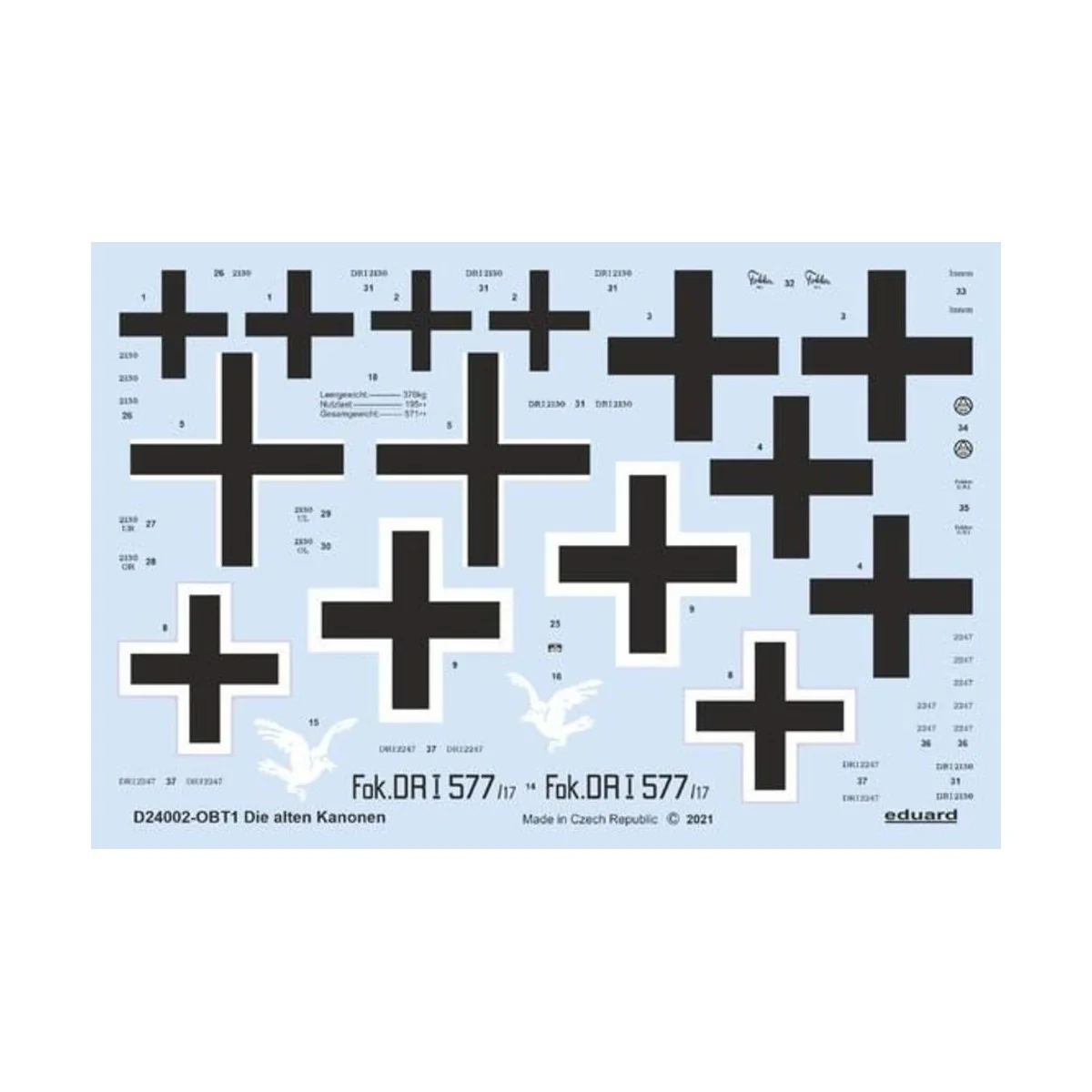 Die alten Kanonen for MENG - Eduard Accessories D24002