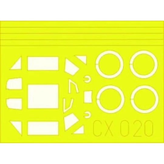 Bf 109E-3, 1/72 - Eduard Accessories CX020 Bf 109E-3, 1/72 - Eduard Accessories CX020