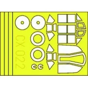 Bf 109G - Eduard Accessories CX022