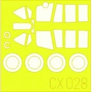 P-40N Warhawk, 1/72 - Eduard Accessories CX028 P-40N Warhawk, 1/72 - Eduard Accessories CX028