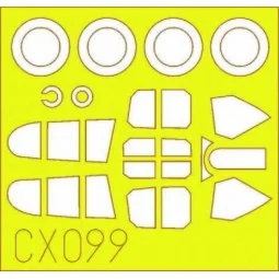 P-40E Kittyhawk Mk.I, 1/72 - Eduard Accessories CX099