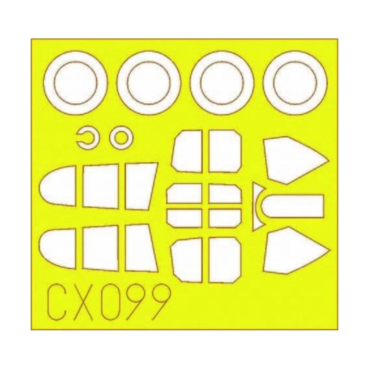 P-40E Kittyhawk Mk.I - Eduard Accessories CX099