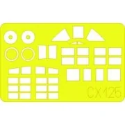 SB2C-4 Helldiver für Academy Bausatz - Eduard Accessories CX125