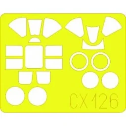 F6F Hellcat für Academy Bausatz, 1/72 - Eduard Accessories CX126