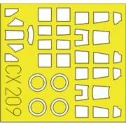 A6M2 Zero für Fine Molds /Model Graphix Bausatz - Eduard Accessorie...