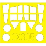 P-40B for Airfix, 1/72 - Eduard Accessories CX305