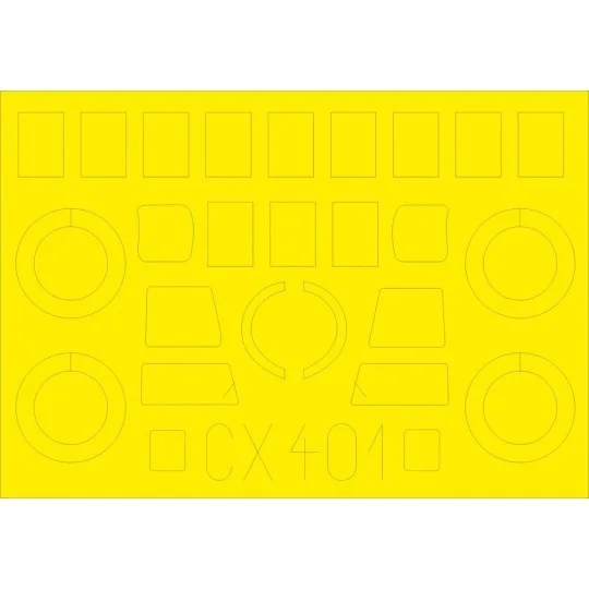 C-47 for Airfix, 1/72 - Eduard Accessories CX401 C-47 for Airfix, 1/72 - Eduard Accessories CX401