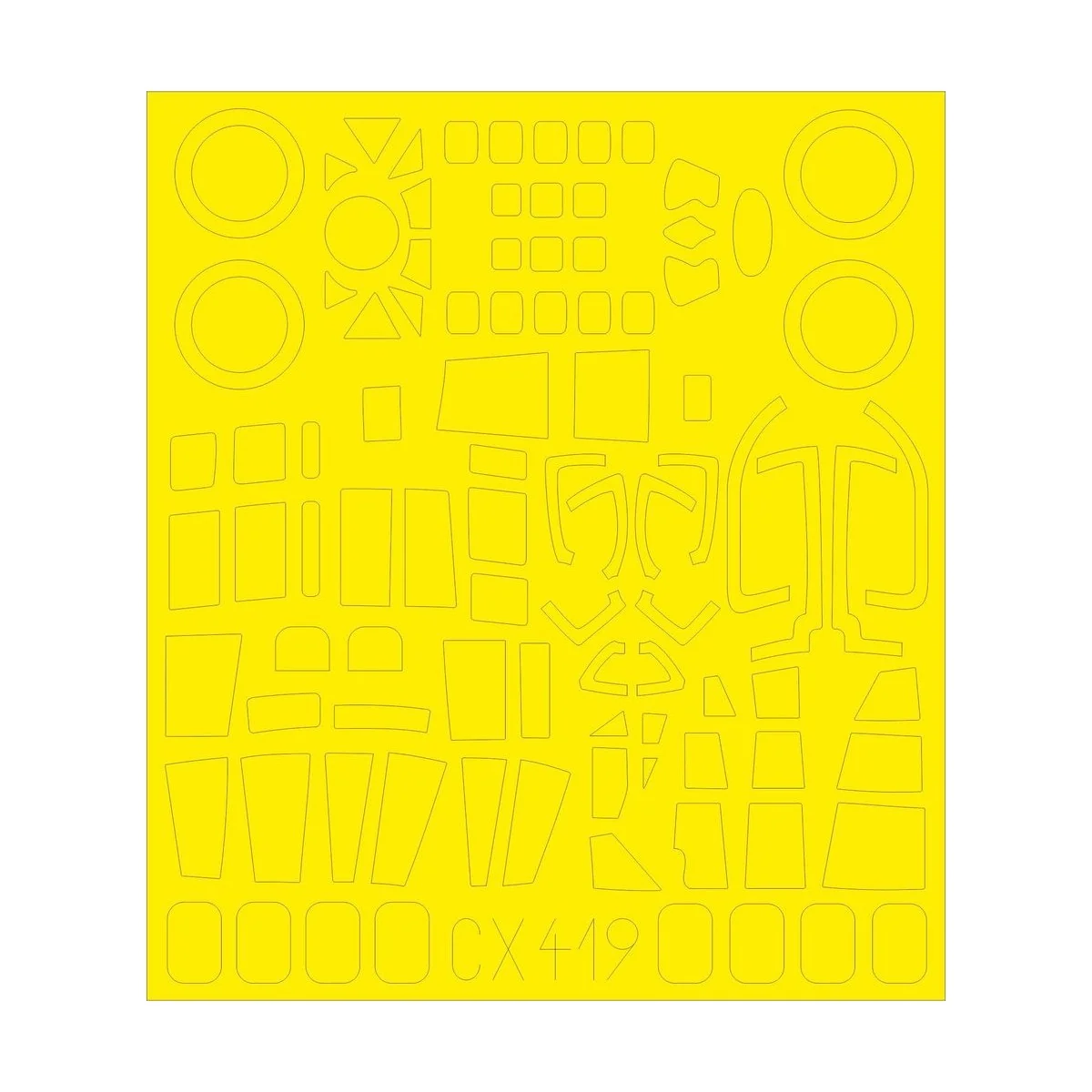 He 111 P-2 for Airfix, 1/72 - Eduard Accessories CX419 He 111 P-2 for Airfix, 1/72 - Eduard Accessories CX419